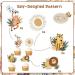 24pcs Jungle Safari Animal Cupcake Toppers Boho Wild Animal Cupcake Picks Decoration Retro Jungle Safari Boho Theme Baby Shower Birthday Party Supplies - Buy Online on GoSupps.com