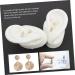 Pair of Human Ear Model Silicone Mold for Jewelry and Body Stencils - White Medium - Buy Online on GoSupps.com