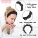 Bubble Headband for Women - Non-Slip Spa Headband for Washing, Makeup, Skincare - Puffy Headwear (Black) - Buy Online on GoSupps.com