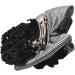 Lodokdre Faux Rhinestone Decor Ruched Bow Hair Snood Net Bun Cover White Black - Buy Online on GoSupps.com