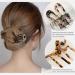 6 Pieces French Style U Shaped Hair Pins Tortoise Shell Hair Sticks Forks - Leopard Chignon Pin for Women and Girls - Buy Online on GoSupps.com