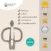 Match Stick Monkey Bite Ring - Original Baby Dental Aid for Teething Gums | Soft BPA-Free Silicone | Perfect Grip for 3 Months+ - Gray - Buy Online on GoSupps.com