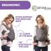 Chicco Boppy Comfyfit Baby Carrier Grey | One Size Fits All Front & Rear Facing | Birth to 15kg | Comfortable and Stylish - Buy Online on GoSupps.com