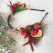 Wedity Christmas Antlers Hair Accessories Xmas Party Berry Flower Hair Hoop Headwear Hair Accessories for Women Girls (C) - Buy Online on GoSupps.com
