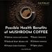 Nutrilic 10 Mushroom Ground Coffee Arabica Blend with Lions Mane Chaga Reishi Shiitake Cordyceps Ginseng Tremella Golden Mushroom and Maitake - Buy Online on GoSupps.com