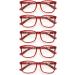 5 Pack Blue Light Blocking Reading Glasses for Men & Women - Stylish Oversized Square Readers with Spring Hinge & UV400 Protection - Buy Online on GoSupps.com