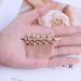 Yheakne Boho Leaf Hair Comb Gold Hair Comb Barrette Metal Leaf Side Comb Headpieces Decorative Head Comb Headwear Branch Leaf Hair Piece Bride Hair Accessories for Women and Girls (Gold) - Buy Online on GoSupps.com