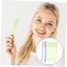 Partykindom 30pc Mixed Disposable Dental Floss & Hard Bristle Toothbrush Set for Adults - Perfect for Travel! - Buy Online on GoSupps.com