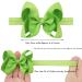 Baby Girls Grosgrain Ribbon Headbands - Pack of 20 Big Bow Hair Bands for Toddlers in Pure Colors - Buy Online on GoSupps.com