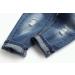 KIDSCOOL SPACE Baby Girl Boy Slim Jeans 12-18 Months Blue - Elastic Waist Ripped Denim Pants | Kids Fashion - Buy Online on GoSupps.com