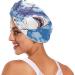 Shark Blue Hair Towel 2 Pack - Super Absorbent Quick Drying Hair Turbans for Women & Girls - Buy Online on GoSupps.com