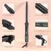 3/4 Inch Curling Iron - Professional Tourmaline Ceramic Hair Curler Dual Voltage Auto Off Travel-Friendly - 450 F (Black - Buy Online on GoSupps.com