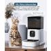 ZOKALEY Automatic Cat Feeder | WiFi Enabled Programmable Pet Feeder with Stainless Steel Bowl | Timed Food Dispenser for Dogs and Cats | Portion Control | Remote App Control | Voice Recorder | Small & Medium Pets (B-White) - Buy Online on GoSupps.com