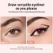 Uonguon Eyeliner Stamp Double Tip Waterproof Makeup Pen 2ml Smudge Resistant Winged Eyeliner Lightweight Long Lasting Design Ideal for Women Travel Outdoor Home School Black - Buy Online on GoSupps.com