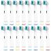 HSYTEK 16er plug -in brushes compatible with oralb toothbrush electrical attachments for oralb pro 2 vitality 100 genius x precision toothbrush attachment replacement brushes white 16 pieces (1 Pack)