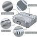 DIMJ Packing Cubes - 6 Pack Travel Storage Organizer for Suitcase with Shoe & Laundry Bag - Lightweight Grey - Buy Online on GoSupps.com