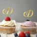 Initial D Cupcake Toppers Single Letter Monogram Name For Wedding Bridal Shower Cake Decorations Funny Branches Leaf Custom Any Initial Birthday Gifts 6PCS Style-6 - Buy Online on GoSupps.com