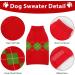Classic Pet Sweater Roll Collar - Warm Knitted Dog & Cat Vest with Diamond Pattern | Soft Red Winter Sweater for Small Dogs & Puppies - Buy Online on GoSupps.com
