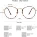 Shop SJ5024 Vintage Round Blue Light Filter Glasses for Men & Women - Leopard Frame Anti-Blue Light Computer Glasses - Buy Online on GoSupps.com