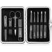 9pcs Nylea Stainless Steel Tweezers Set & Nail Clippers - Precision Slant Tip for Eyebrows, Facial Hair & Ingrown Hair - Men & Women - Buy Online on GoSupps.com