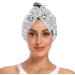 Hand Painted Paws Dry Hair Cap Set | 2-Piece Quick-Drying Towel & Button Headband | Super Absorbent & Soft Comfort | International Shipping Available - Buy Online on GoSupps.com