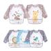 Tidevan baby bibs with long sleeves with large pocket 5 pack waterproof children bibs baby bibs set for toddlers baby bibs with sleeves for 6-36 months children for eating