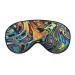 Blurred Rainbow Art Sleep Mask for Women Adjustable Sleeping Eye Shades Cover with Elastic Strap
