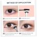 Eyelash Brush Angled Eyeliner Brush Double Layer Fiber Folding Angle Scalloped Lash Brush Portable Lash Fan Brush with Long Handle for Travel 2PCS - Buy Online on GoSupps.com