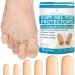 Byehambuni Gel Toe Protectors for Men and Women - 12 Pack Toe Covers - Toe Cap - Toe Sleeves - for Corns Calluses Blisters - Protects Toenails Prevents Rubbing - Beige (4Large+4Small+4Pinky)