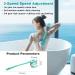 AZKSUN Electric Shower Brush Set - Body Scrubber, Facial Brush, Exfoliator with 5 Shower Heads (White) - Buy Online on GoSupps.com
