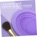 SOESFOUFU Cleaning Pad Clock Wall Decor Silicon Brush Cleaner Beauty Tools Brush Washer Cosmetic Brush Cleaning Bowl Makeup Brush Scrubber Pad Face Make up Cushion Silica Purple 14.5x11cm Purple - Buy Online on GoSupps.com