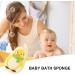 Children's Body Washer Children's Bath Sponge Cute Shapes Natural and Safe Shower Sponge Reusable Body Washer Cute Bathroom Accessories for Sensitive Skin Children Shower Yellow Penguin - Buy Online on GoSupps.com
