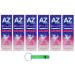 6x Dentifricio AZ 3D White Ultra White toothpaste with whitening effect 65ml + Beni Culinari Free keychain