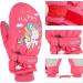Kids Ski Gloves Waterproof Ice Skating Winter Mittens | Boys Girls Thermal Fleece Snow Gloves | Pink Purple Blue Cartoon | 2-10 Years - Buy Online on GoSupps.com