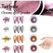 6 Color Chrome Powder for Nails Gold Silver Pink Chrome Nail Power Iridescent Metallic Mirror Nail Powders for Nail Art DIY Accessories - Buy Online on GoSupps.com