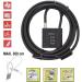 Buy Burg-Guard Cable Lock - Secure Bicycle Motorcycle & E-Scooter | 3m Rope Lock with Number Lock for Garden Furniture - Black - Buy Online on GoSupps.com