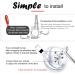 XIFOWE Vintage Bike Mirror - Retro Cruiser Electric Bike Rearview Mirror | Galvanized Steel Frame | Circular | 1 Pack - Buy Online on GoSupps.com