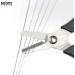 Booms Fishing S01 Braided Line Scissors Cutter | Saltwater/Freshwater Shears with Retractor | Black Serrated Fishing Tool - Buy Online on GoSupps.com