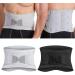 Back Bandage & Support Belt for Lower Back Relief | Breathable 4 Strut Back Support | Ideal for Work - Gray - Buy Online on GoSupps.com