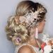 Rose Gold Rhinestone Leaf Wedding Hair Clip - Bridal Headpiece for Brides and Bridesmaids - Buy Online on GoSupps.com