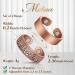 Lymphatic Drainage Copper Rings for Women - Magnetic Detox Ring Gift | Pure Copper Jewelry (Vintage Flower Design) - Buy Online on GoSupps.com