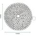 Cast Iron Cleaner Stainless Steel Chainmail Scrubber Easy Cleaning for Pans Dutch Ovens Grills Griddle - Buy Online on GoSupps.com