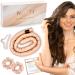 Mulberry Silk Heatless Hair Curler - Heatless Curls with 100% Grade 6A 22MM Silk Heatless Curling Headband, 1 Hair Clip and 2 Silk Hair Scrunchies - 100% Authentic Silk Heatless Curling Rod Headband. (Rose Gold)