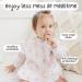 Bubba Bear Baby Weaning Bib with Sleeves | Long Sleeve Coverall Bibs Set | Toddler Led Feeding Accessories - Pink Feathers - Buy Online on GoSupps.com
