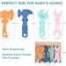TYRY.HU BPA Free Silicone Teething Toys for Baby Training - 4pcs Baby Toothbrush Teether Chew Toy - Cooling Tools Shape Teether Relief Gift for Newborn - Buy Online on GoSupps.com