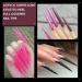 AORAEM Clear Extra Long Stiletto False Nail Tips 120 Pcs - 12 Sizes Acrylic Fake Nails - Buy Online on GoSupps.com