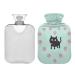 Hot Water Bottle 2L with Cover Cat and Paw Print Hot Water Bottle for Pain Relief Hand Feet Warmer Winter