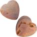 Nupuyai Champagne Agate Geode Heart Palm Worry Stone - Chakra Reiki Healing Crystal 40mm - Buy Online on GoSupps.com