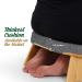 Monk & Llama Foldable Bamboo Meditation Bench with Cushioned Seat - Grey - Buy Online on GoSupps.com