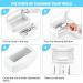 Best Nail Tool Sterilizer Box | Plastic Sterilization Tray for Tweezers & Eyelash Extensions | White Organizer for Estheticians - Buy Online on GoSupps.com